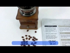 Χρωματιστή εκτύπωση Stand Up Coffee Packaging Bags με φερμουάρ για τσάι