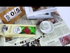 Αδιάβροχη σφραγίδα στερεοπυρηνική σφραγίδα σακούλες καφέ 250g 500g 1000g 1kg