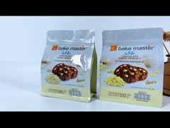 Προσαρμοσμένο πλατύ κάτω κουλουράκι συσκευασία τσάντα σταθείτε τσάντα σοκολάτα τσιπ φερμουάρ τροφίμων συσκευασία Ba