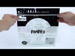 Τυποποιημένες πλαστικές τσάντες με φερμουάρ Τσάντα συσκευασίας τροφίμων για νουντλς Pita Pancake Taco