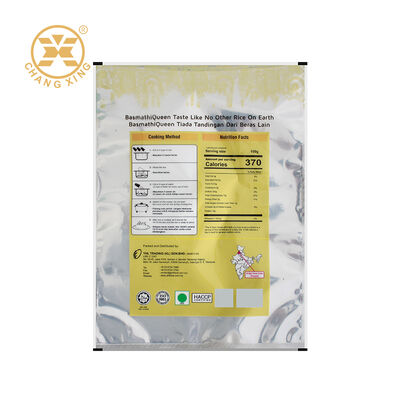 Custom Printed Resealable 1kg 2kg 5kg Rice Packaging Bag Plastic Handle Rice Bag Plastic Bolsa sided sealed bag