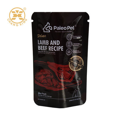 Custom Logo Printed Plastic Zipper Pet Food Pouch Moisture-Proof Pet Packaging Bags For Dog Cat Food