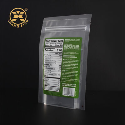 Custom Printed Transparent Packaging Plastic Bags With Zipper Nuts Almond Dry Fruit Packaging Bags
