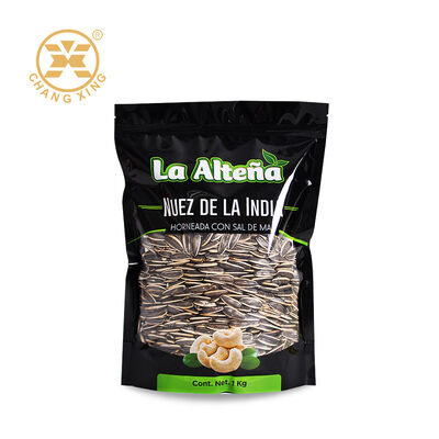 Food Grade Moisture Proof Stand Up Pouch with Resealable Zipper for Nuts and Dried Fruits