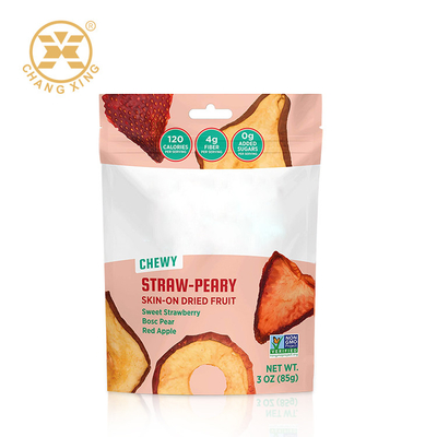 MOPP Bottom Gusseted Snack Packaging Bags Printed Standing Pouch With Zipper