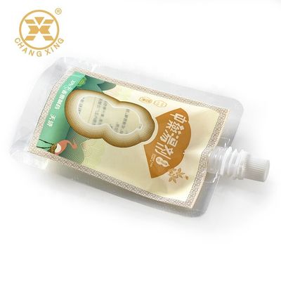 Gravure VMPET Cosmetic Stand Up Spout Pouch Oil Gel Liquid Packaging Bag