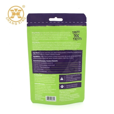 Standing Zipper VMPET Pet Food Packaging Bags Doy Pack Zip Lock Plastic Bags With Window