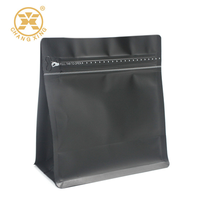Ziplock ένα μαύρο χρώμα τσαντών συσκευασίας καφέ βαλβίδων εξαέρωσης τρόπων