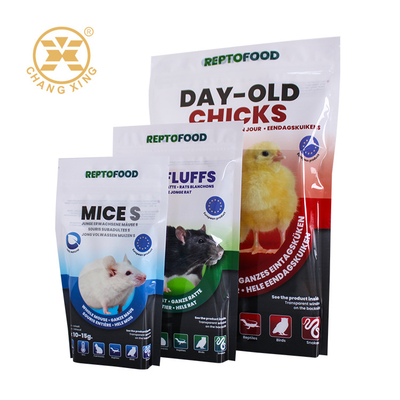 Προσαρμοσμένο 5kg 10kg 15kg Stand Up Pet Food Bag πλαστική συσκευασία ζωοτροφών με φερμουάρ