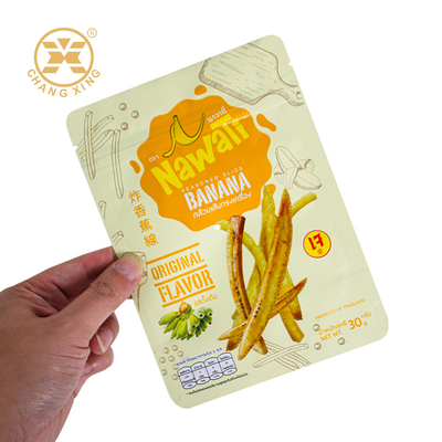 OEM ODM Τροφίμων Φαγητό Σνακ Τροφίμων συσκευασία τσάντα Puffing συσκευασία τσάντα πλαστικό σφραγιστή τσάντα για τηγανητά μπανάνα Strips Chips