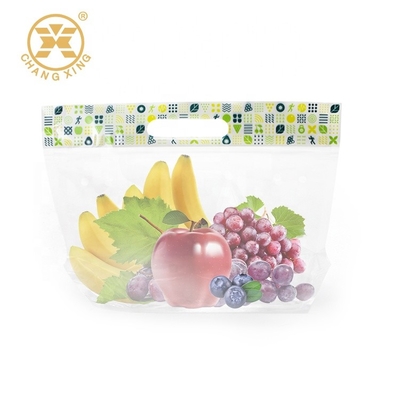 0.5kg στάση διεξόδων φρούτων επάνω στις σαφείς πλαστικές τσάντες σακουλών φερμουάρ για τη συσκευασία με το φερμουάρ λαβών
