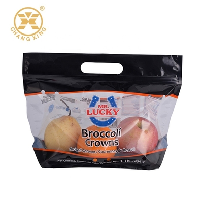 12oz οι Resealable τσάντες συσκευασίας για τα λαχανικά CPP καθαρίζουν την πλαστική στάση επάνω στις σακούλες με τις τρύπες